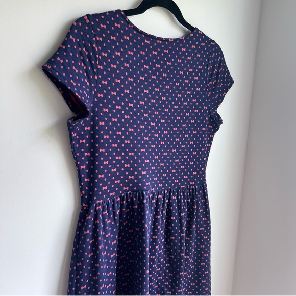 Doe & Rae Pink and Navy Women’s Dress - Size Large - Picture 9 of 16